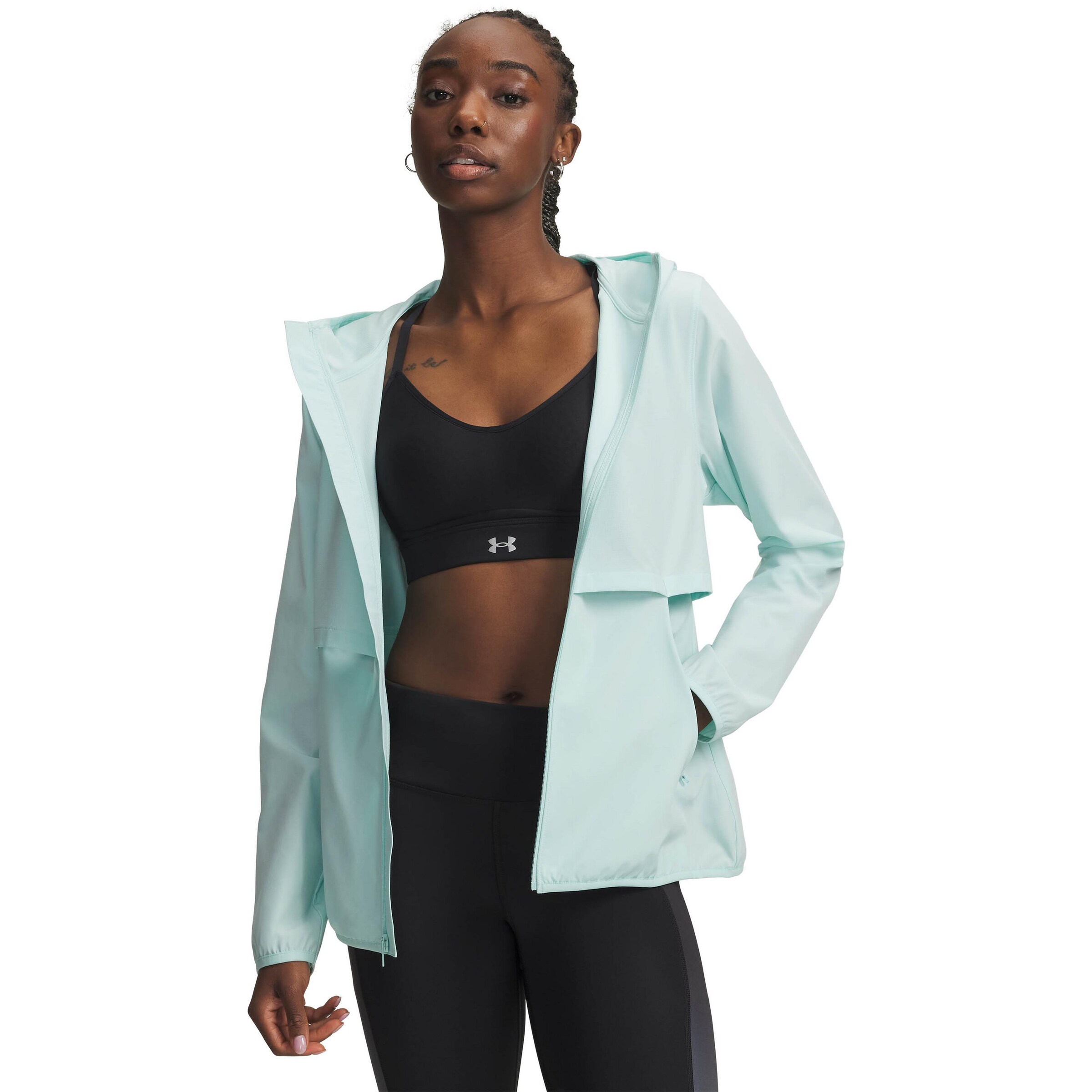 UNDER ARMOUR Performance Jacket 'VELOCITI PRO STORM' in Blue: front