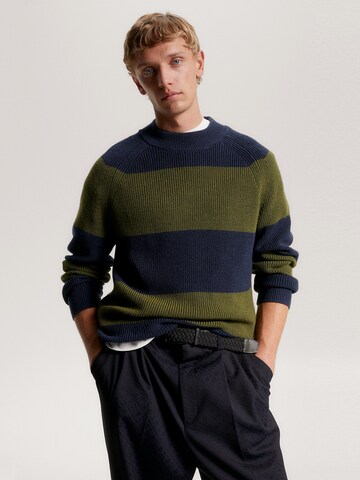 Pull-over TOMMY HILFIGER en bleu : devant