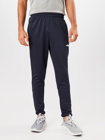 ELLESSE Slim fit Workout Pants in Blue: front