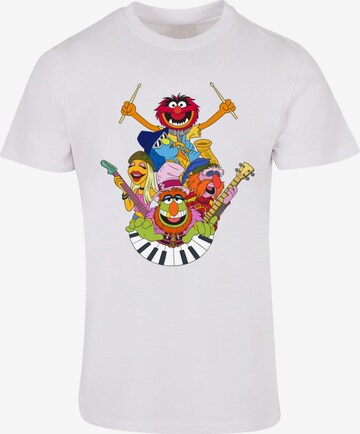 ABSOLUTE CULT Shirt 'Muppets - Dr. Teeth and The Electric Mayhem' in Wit: voorkant