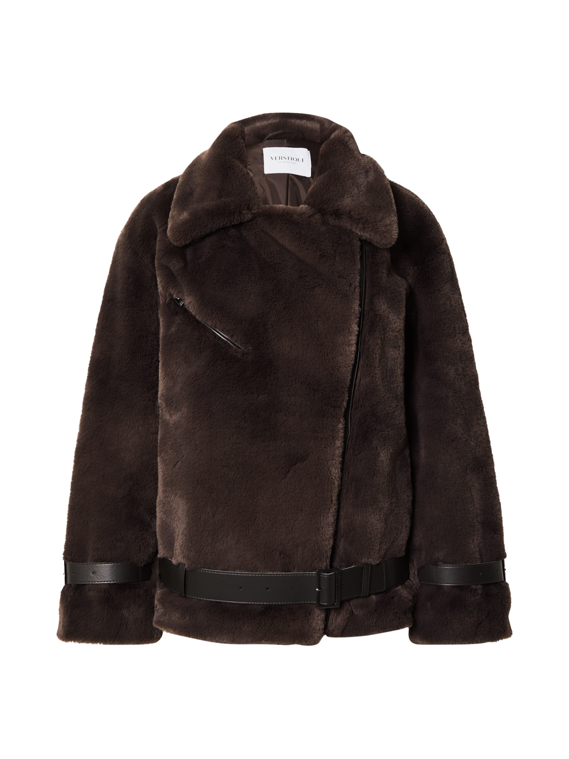 VERSTIQUE Φθινοπωρινό και ανοιξιάτικο μπουφάν σε καφέ: μπροστά