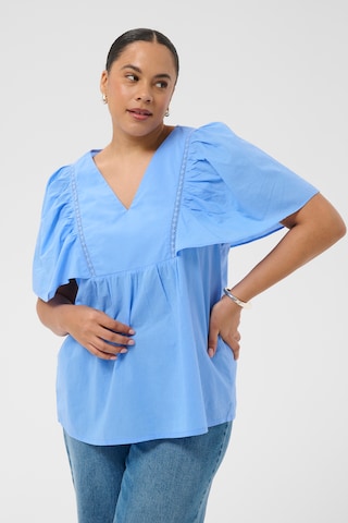 KAFFE CURVE - Blusa 'KCkarlia' en azul: frente