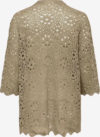 JDY Knit Cardigan 'NATASCHA' in Beige