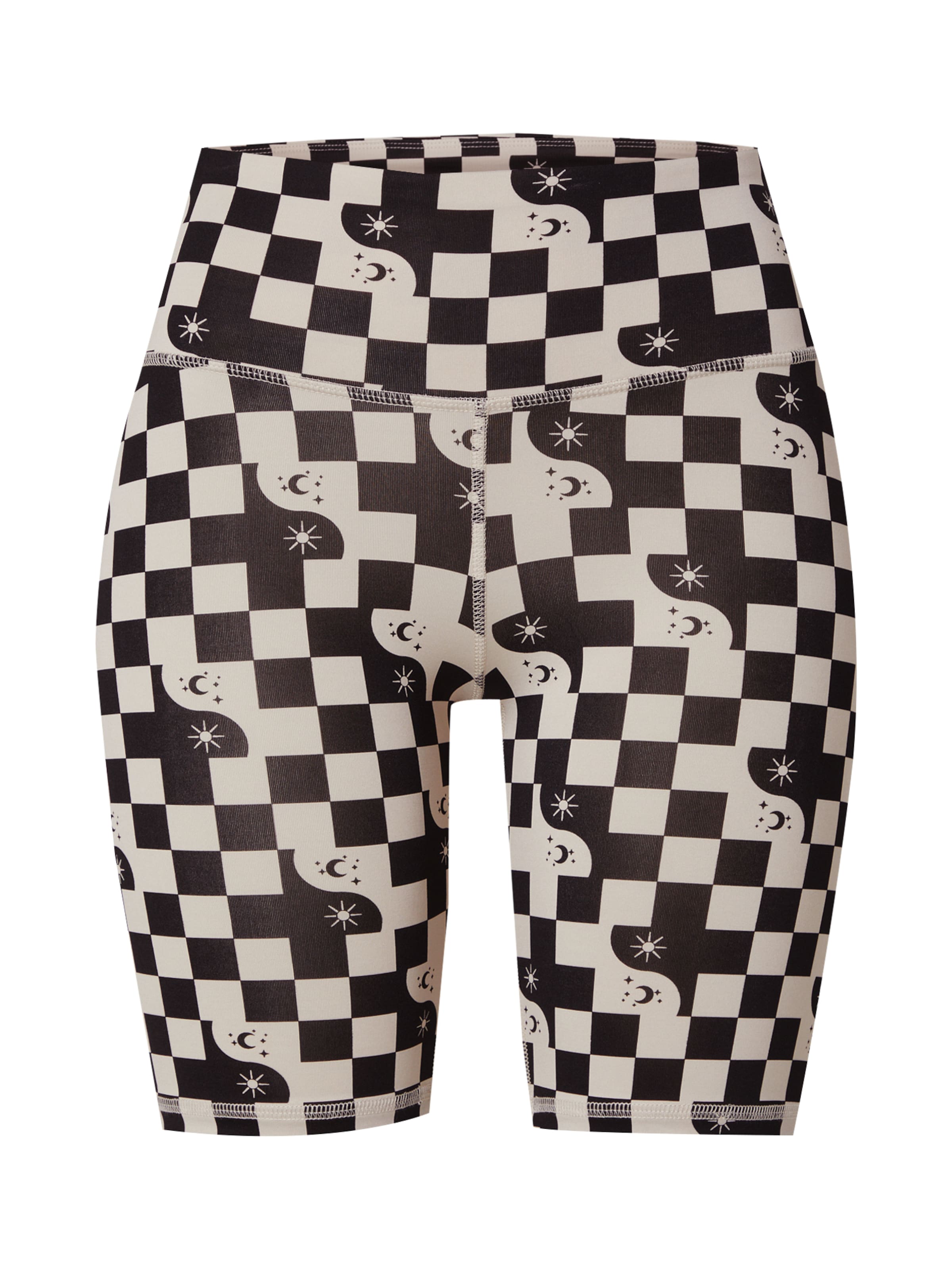 Hey Honey Regular Workout Pants 'DAYANDNIGHT' in Black: front