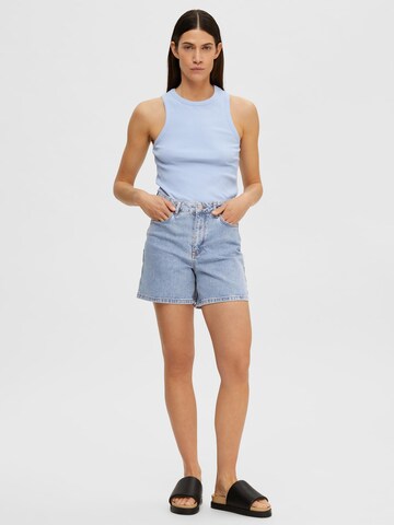 SELECTED FEMME Regular Shorts 'Krista' in Blau