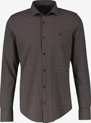 LERROS Slim fit Button Up Shirt in Blue: front