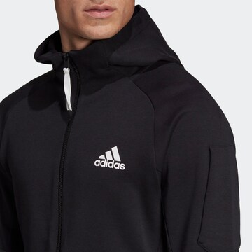 ADIDAS SPORTSWEAR Sportsweatjacke 'Designed For Gameday' in Schwarz