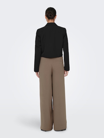 JDY Wide leg Pants 'Vincent' in Brown