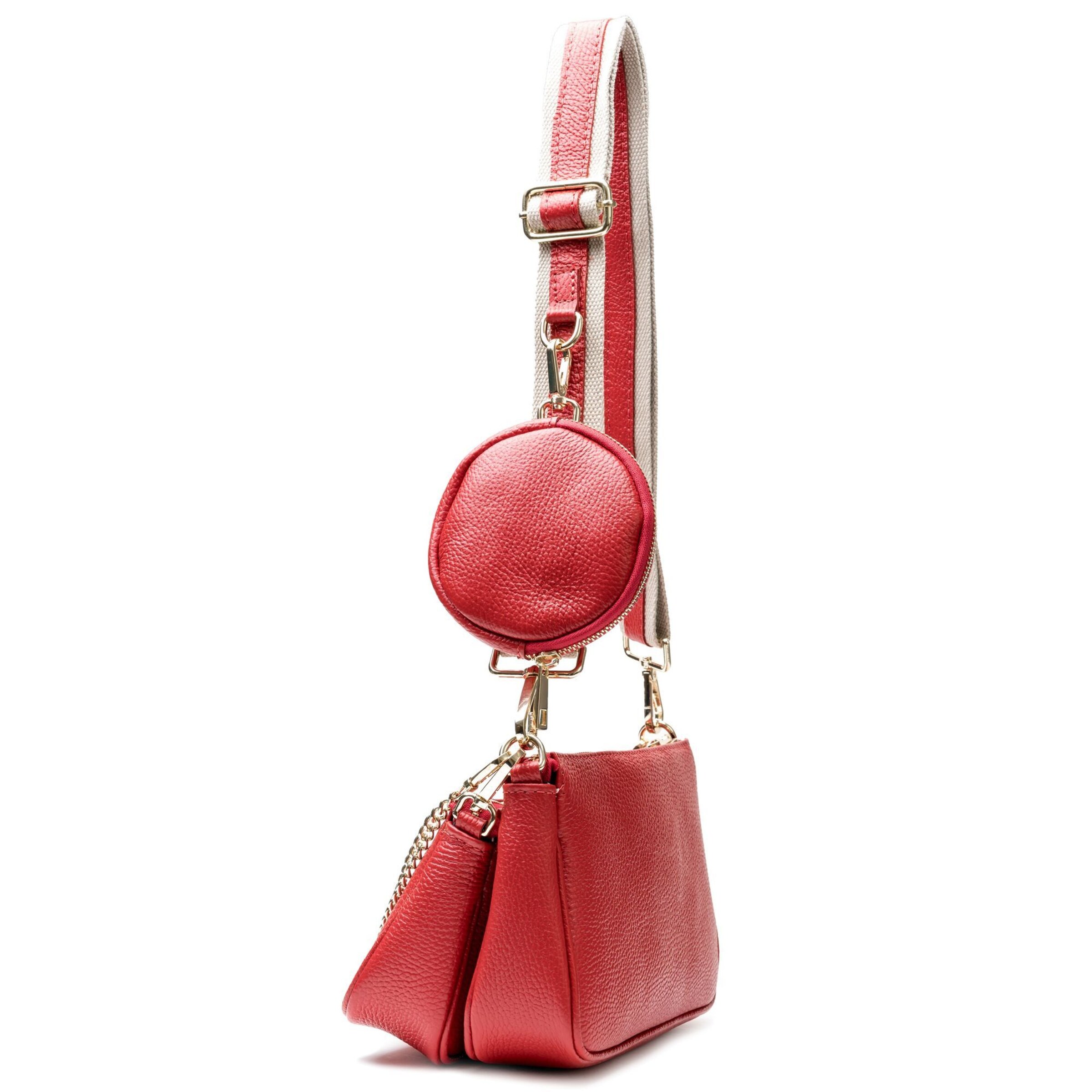 Lazarotti Crossbody bag 'Milano' in Red