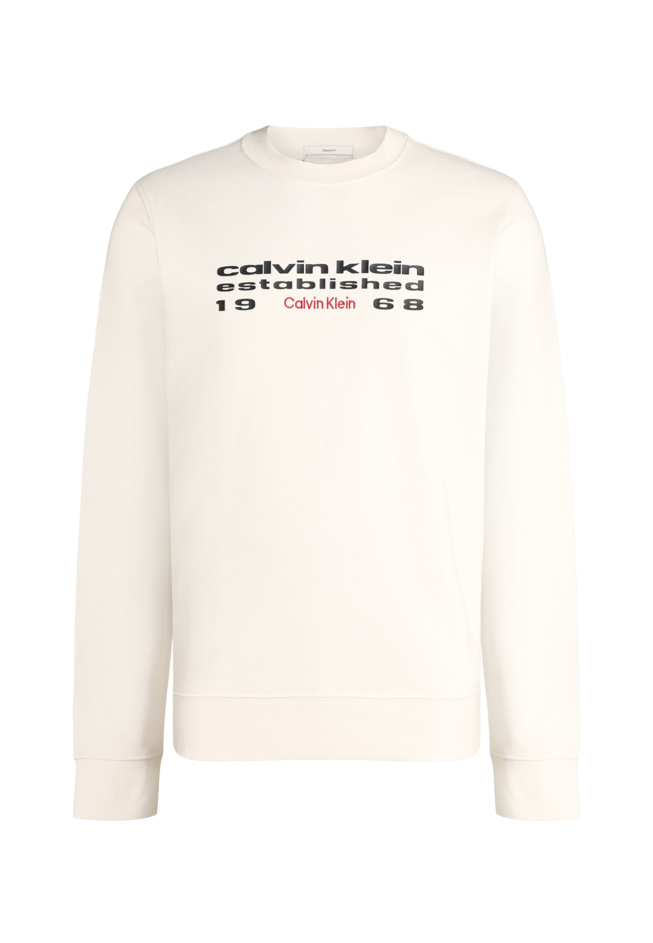 Calvin Klein Jeans Majica | bela barva: sprednja stran