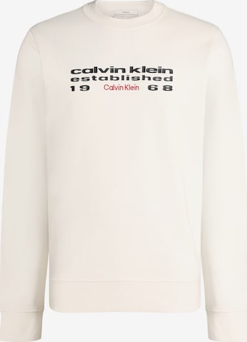 Calvin Klein Jeans Majica | bela barva: sprednja stran
