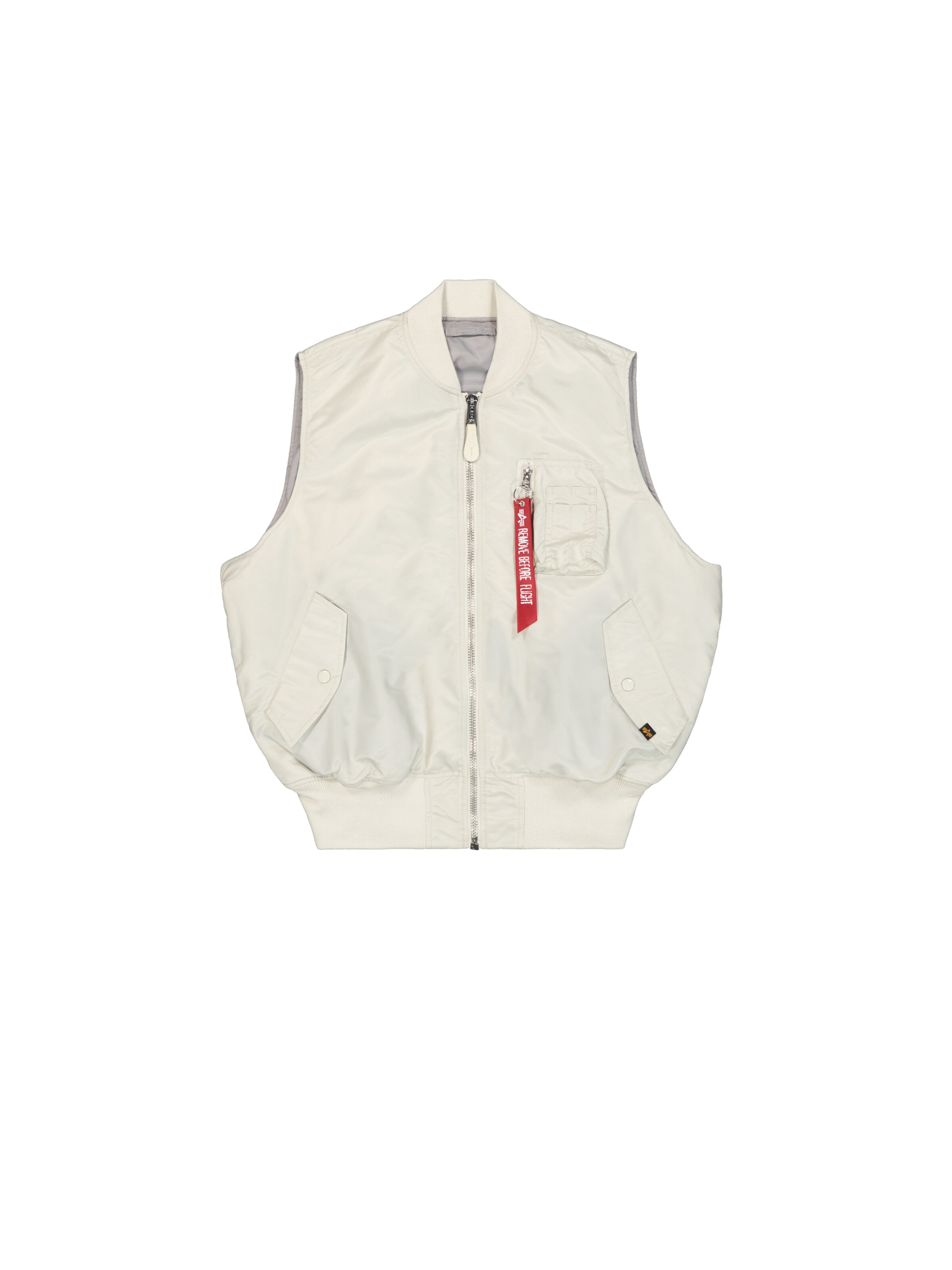 ALPHA INDUSTRIES Елек в сиво: отпред