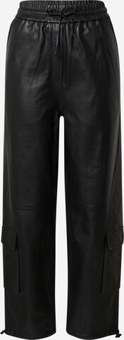 LeGer Premium Loose fit Cargo Pants 'Lorain' in Black: front