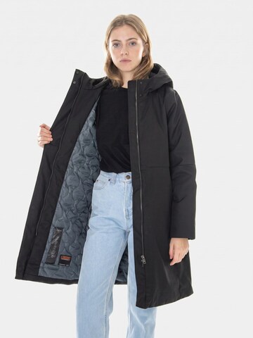 elvine Winterjas 'W´s Jacket Elvira Black Smart Cotton Blend' in Zwart
