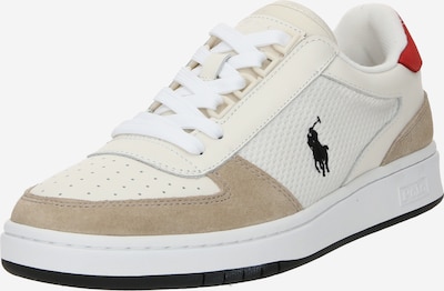 Polo Ralph Lauren Sneakers low i beige / brun / rød / svart, Produktvisning