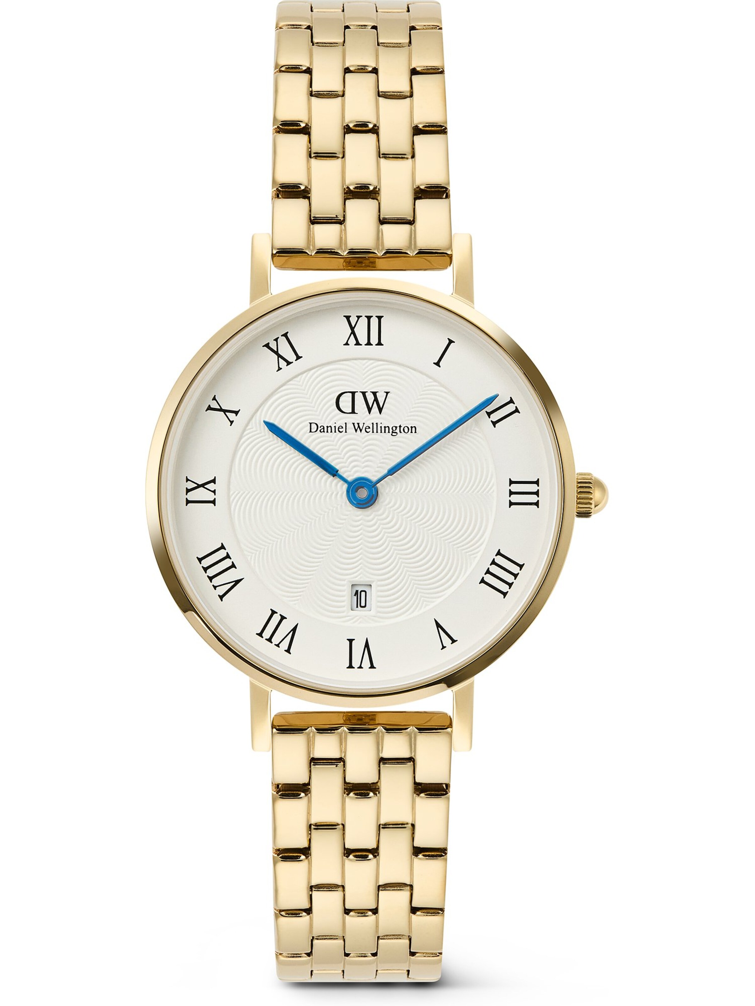 Daniel Wellington Analoguhr in Gold: Vorderseite
