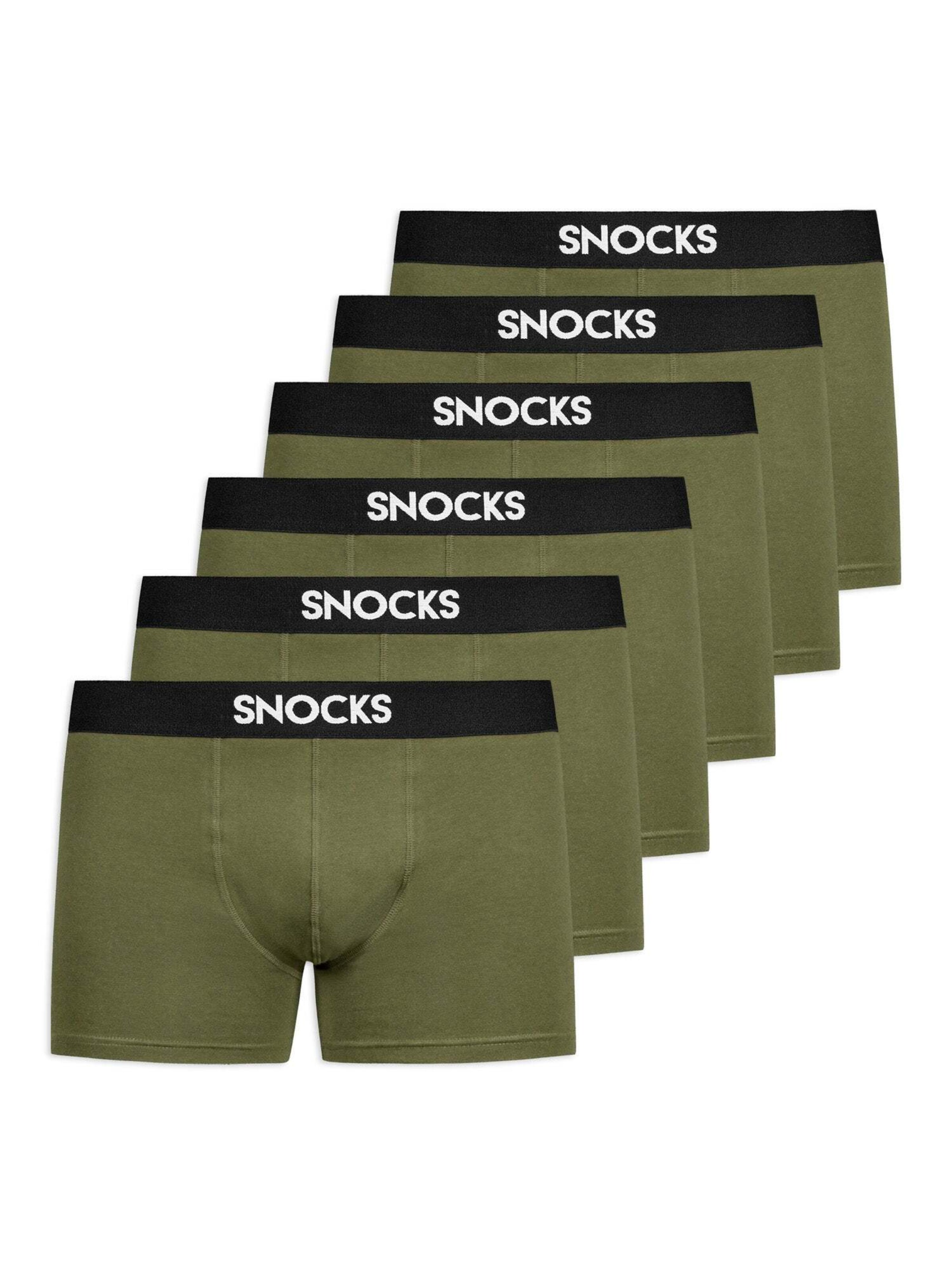 SNOCKS Boxer shorts in Green: front