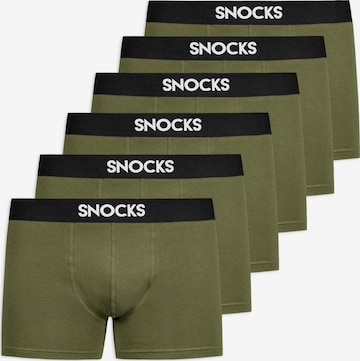SNOCKS Boxer shorts in Green: front