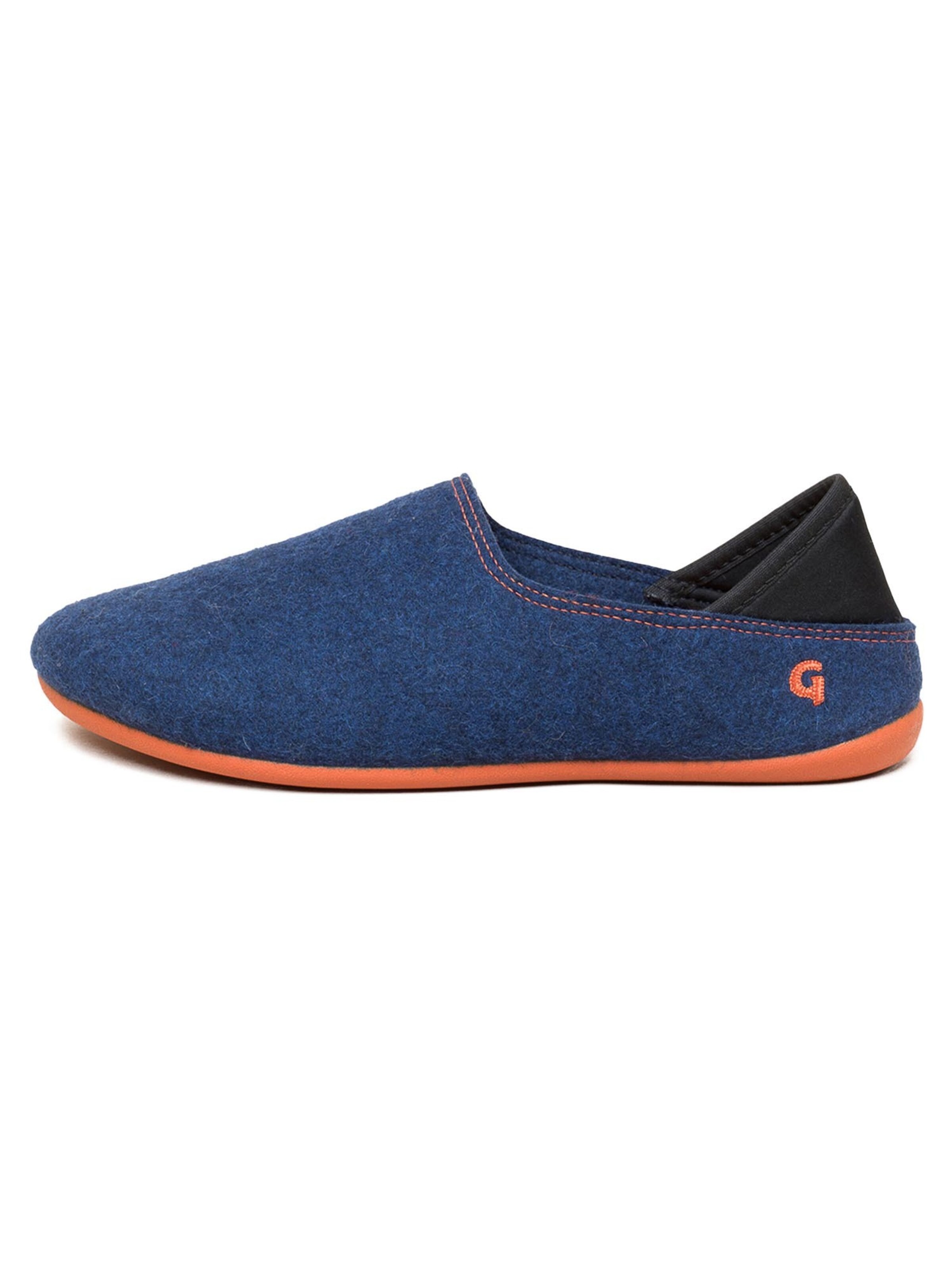 Gottstein Pantolette 'Wool Slip-On'‌‌ in Blau: Vorderseite
