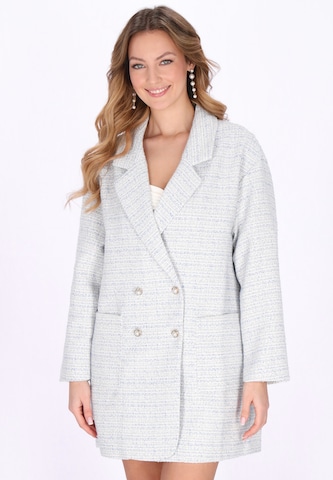 faina Between-seasons coat in Blue: front