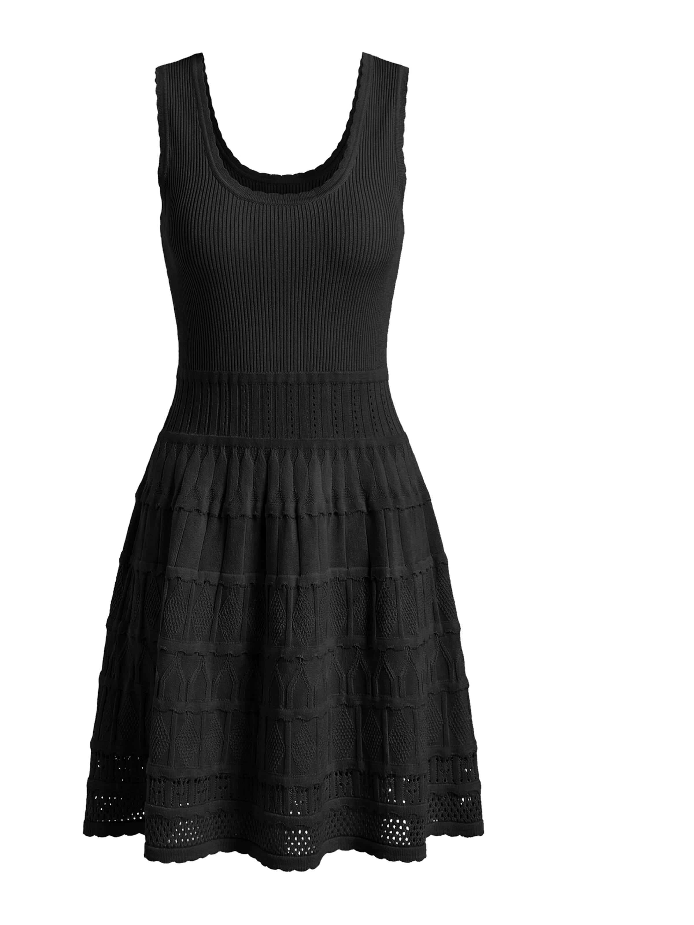 Imily Bela Úpletové šaty – černá