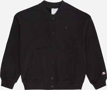 Champion Authentic Athletic Apparel Φθινοπωρινό και ανοιξιάτικο μπουφάν σε μαύρο: μπροστά