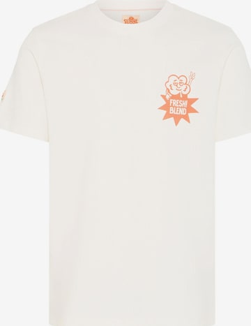 BLEND T-Shirt 'BHSUN WATERMELON' in Weiß: Vorderseite