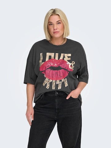 ONLY Carmakoma Shirt 'CARKOURTNEY' in Zwart: voorkant