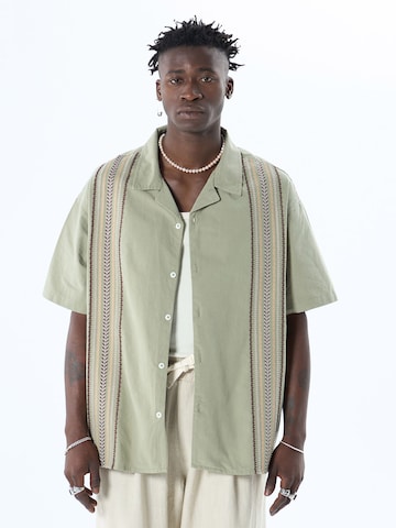 Comfort fit Camicia 'San Bernardino' di VAMOS CLO in verde: frontale
