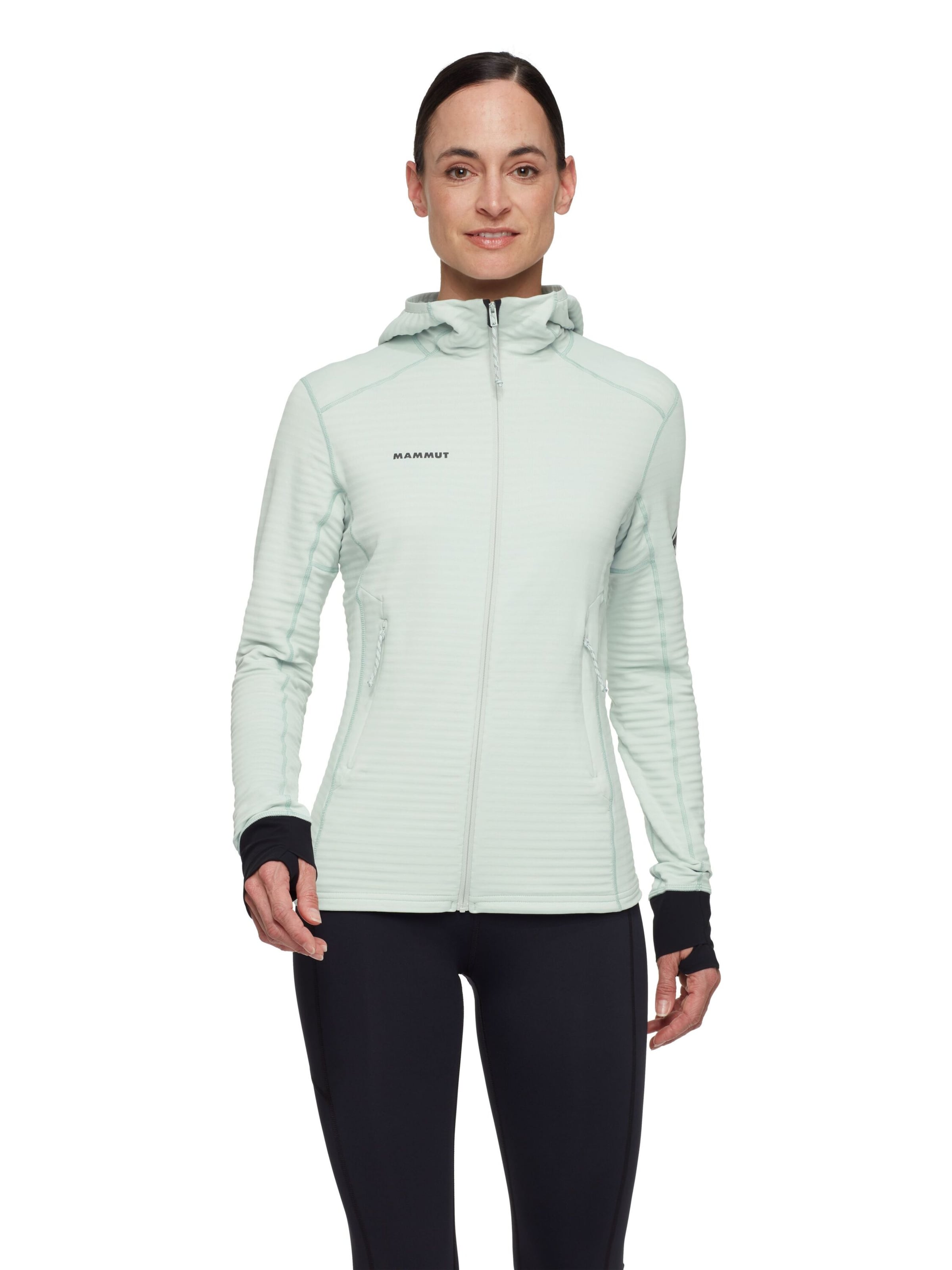 MAMMUT Athletic Fleece Jacket in Green: front