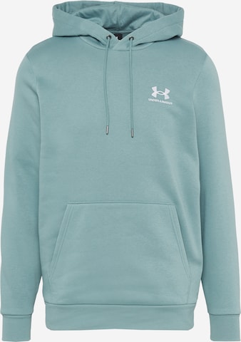 UNDER ARMOUR Sportovní mikina 'Essential' – zelená: přední strana