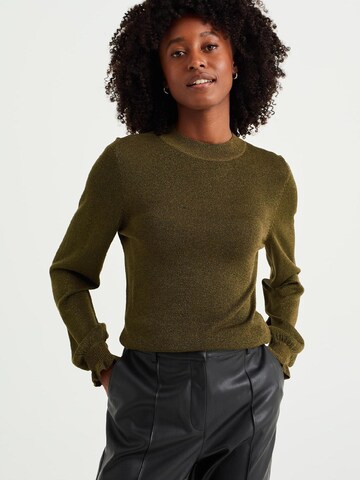WE Fashion Sweater in Green: front