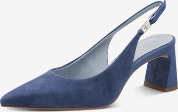 Tamaris Slingpumps in Blau: Vorderseite