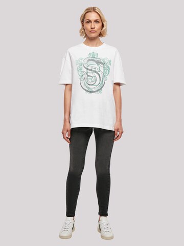F4NT4STIC Shirt 'Harry Potter Slytherin' in White