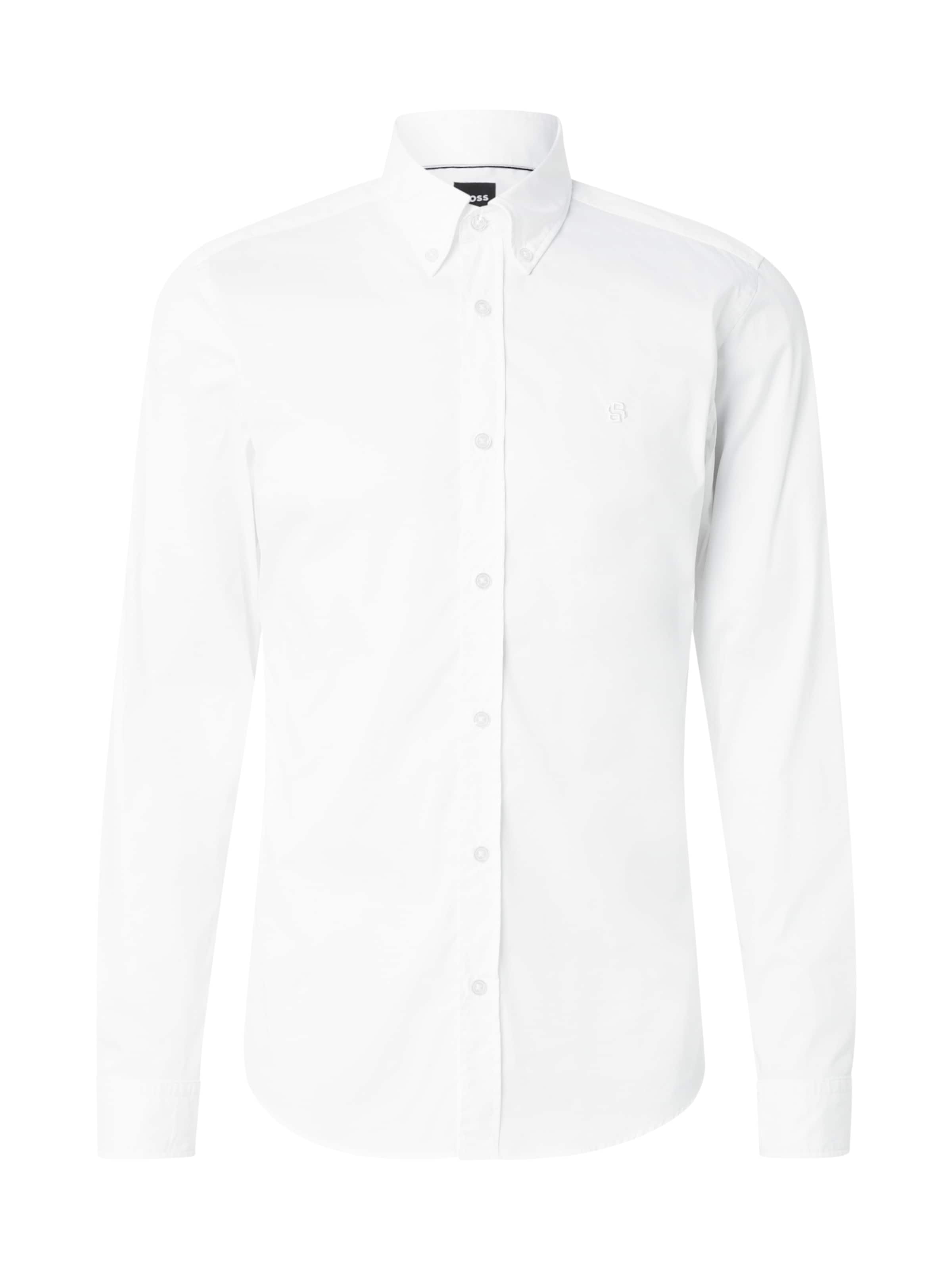 balts BOSS Standarta piegriezums Krekls 'H-ROAN': no priekšpuses