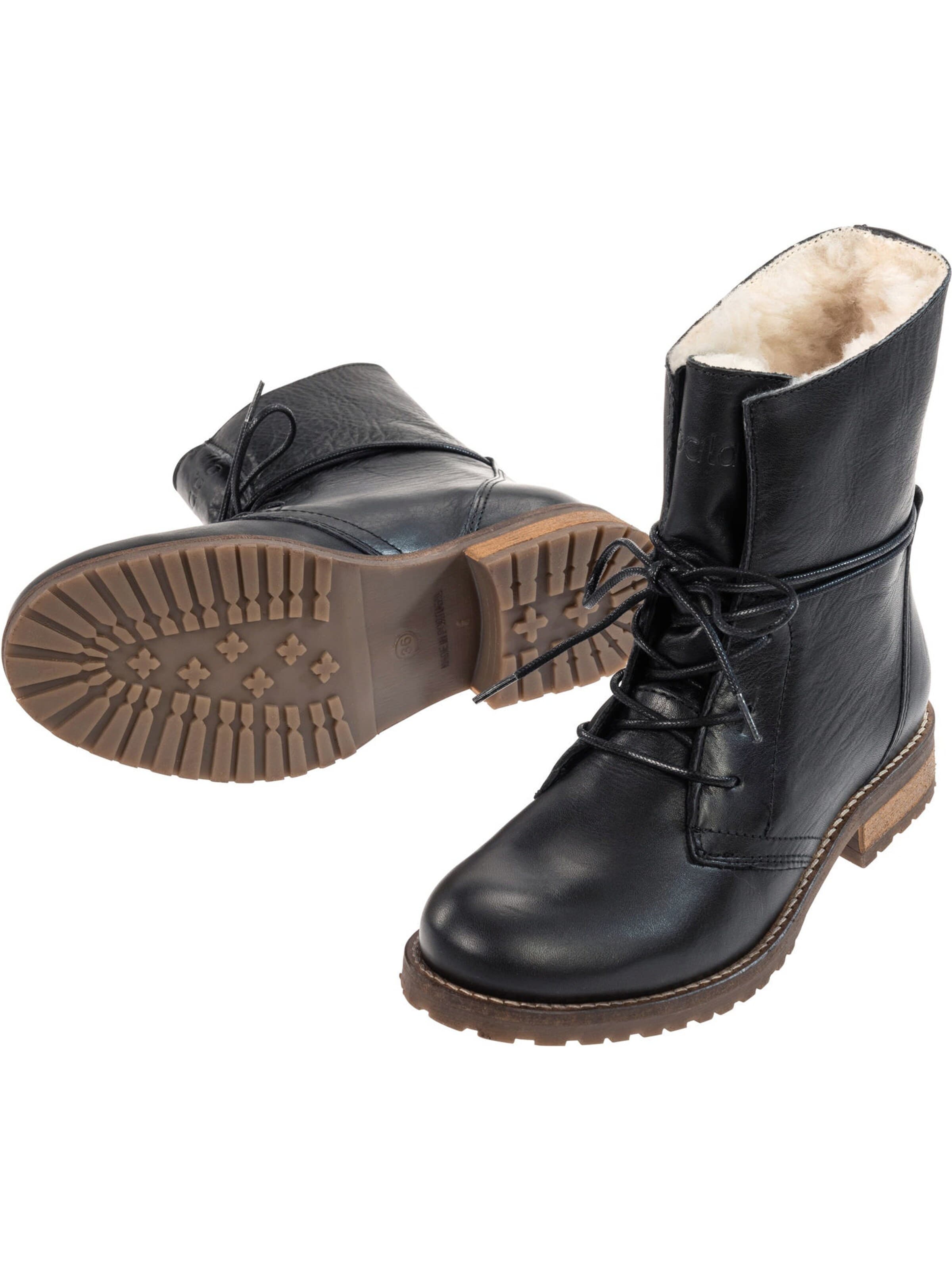 Palado Schnürstiefelette 'Kasos'‌‌‌‌‌ in Schwarz