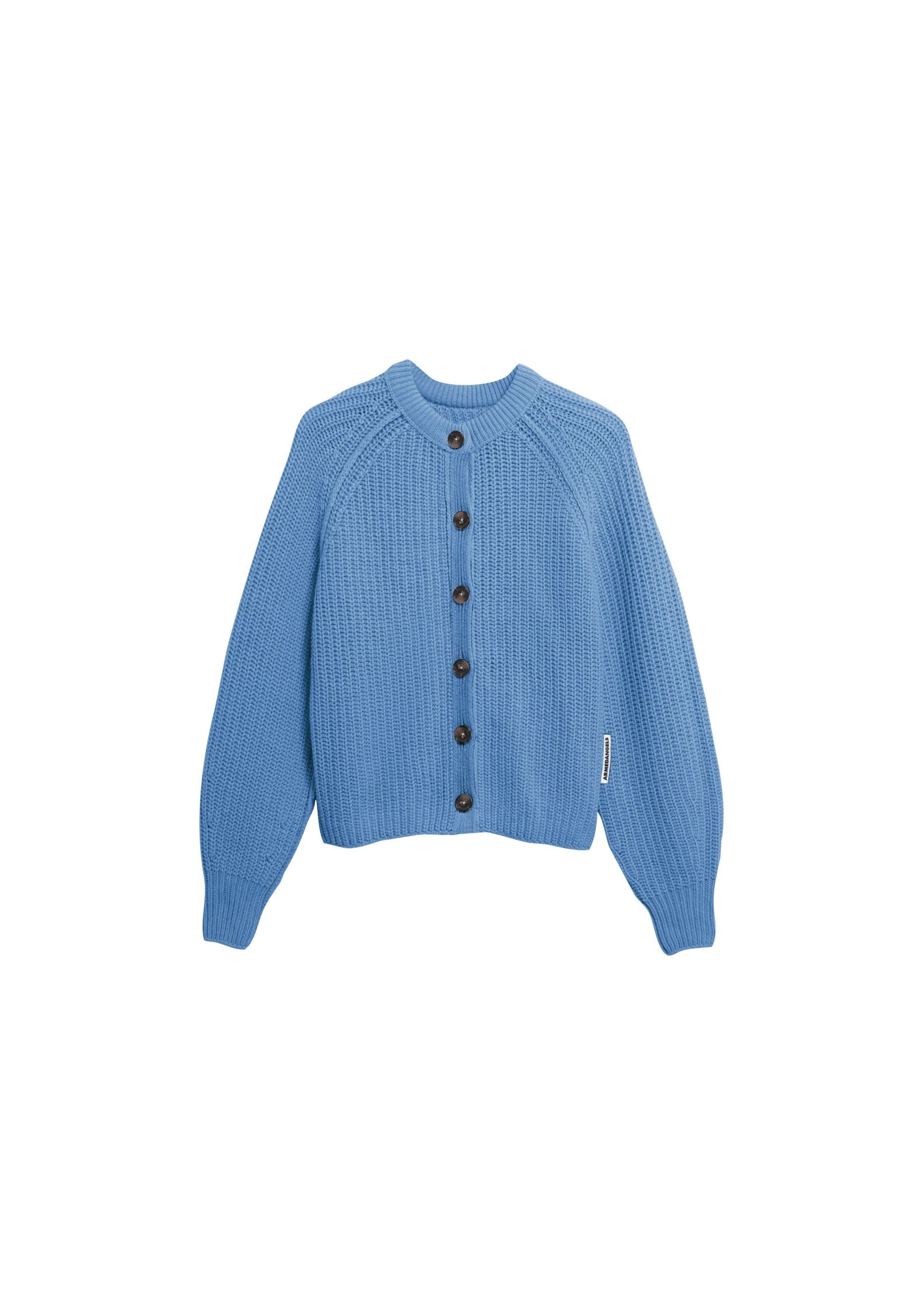 ARMEDANGELS Strickjacke SELMAA in Blau: Vorderseite