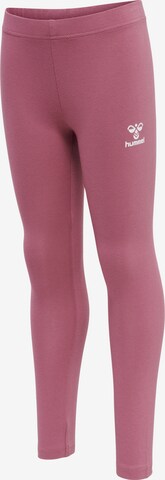 Hummel Skinny Workout Pants 'Onze' in Pink