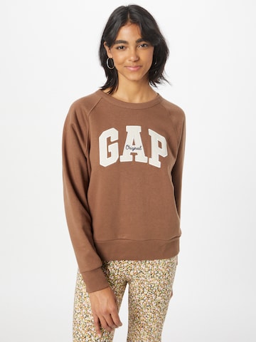 GAP Sweatshirt in Bruin: voorkant