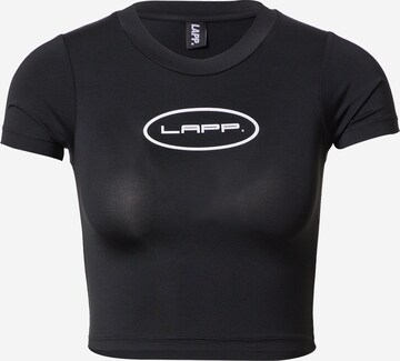 T-shirt fonctionnel Lapp the Brand en noir : devant