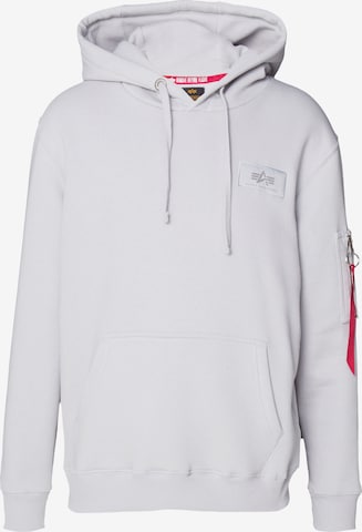 Bluză de molton de la ALPHA INDUSTRIES pe gri: față