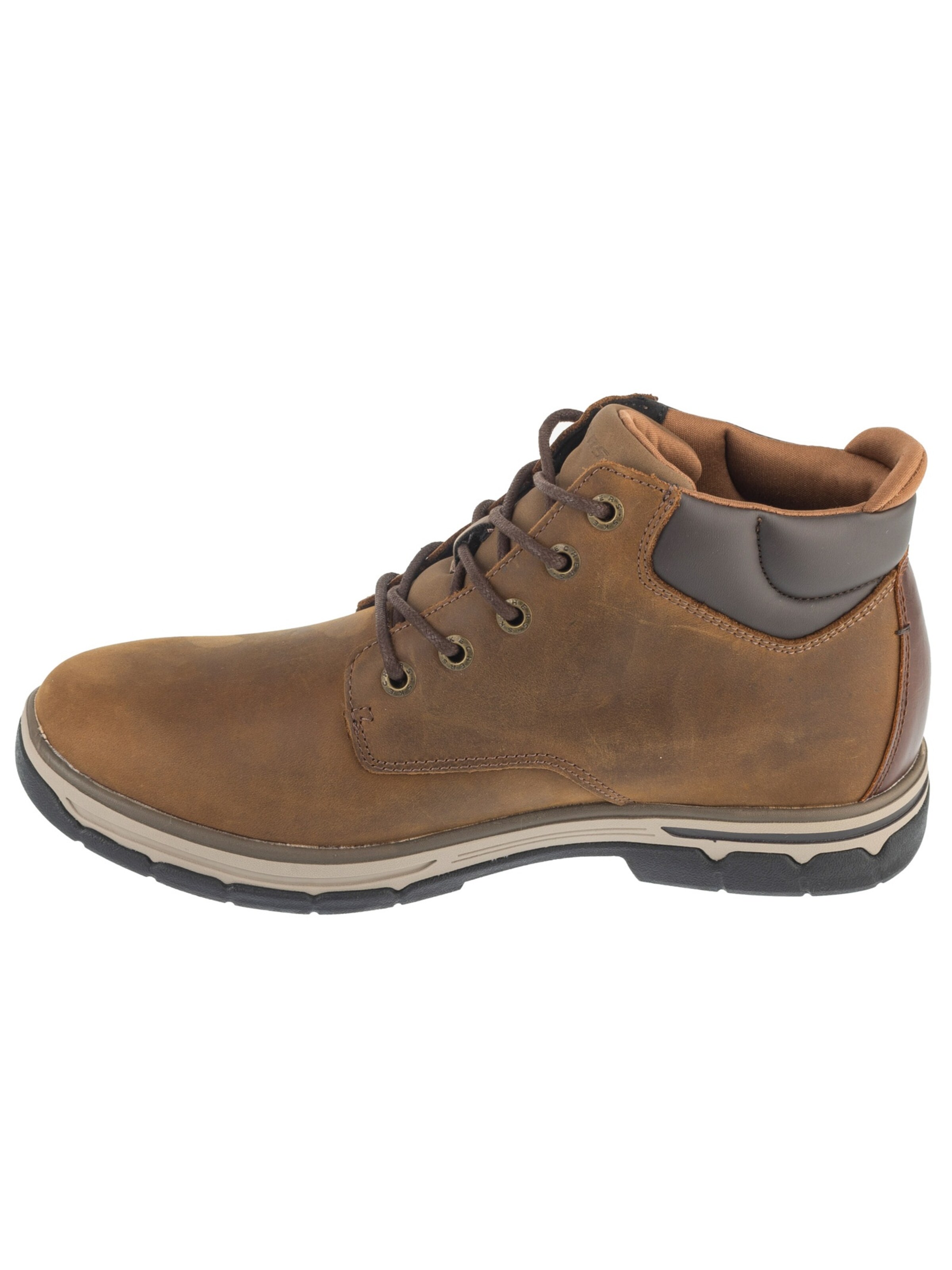 SKECHERS Lace-Up Boots 'Skechers Segment 2.0 - Brogden' in Brown: front