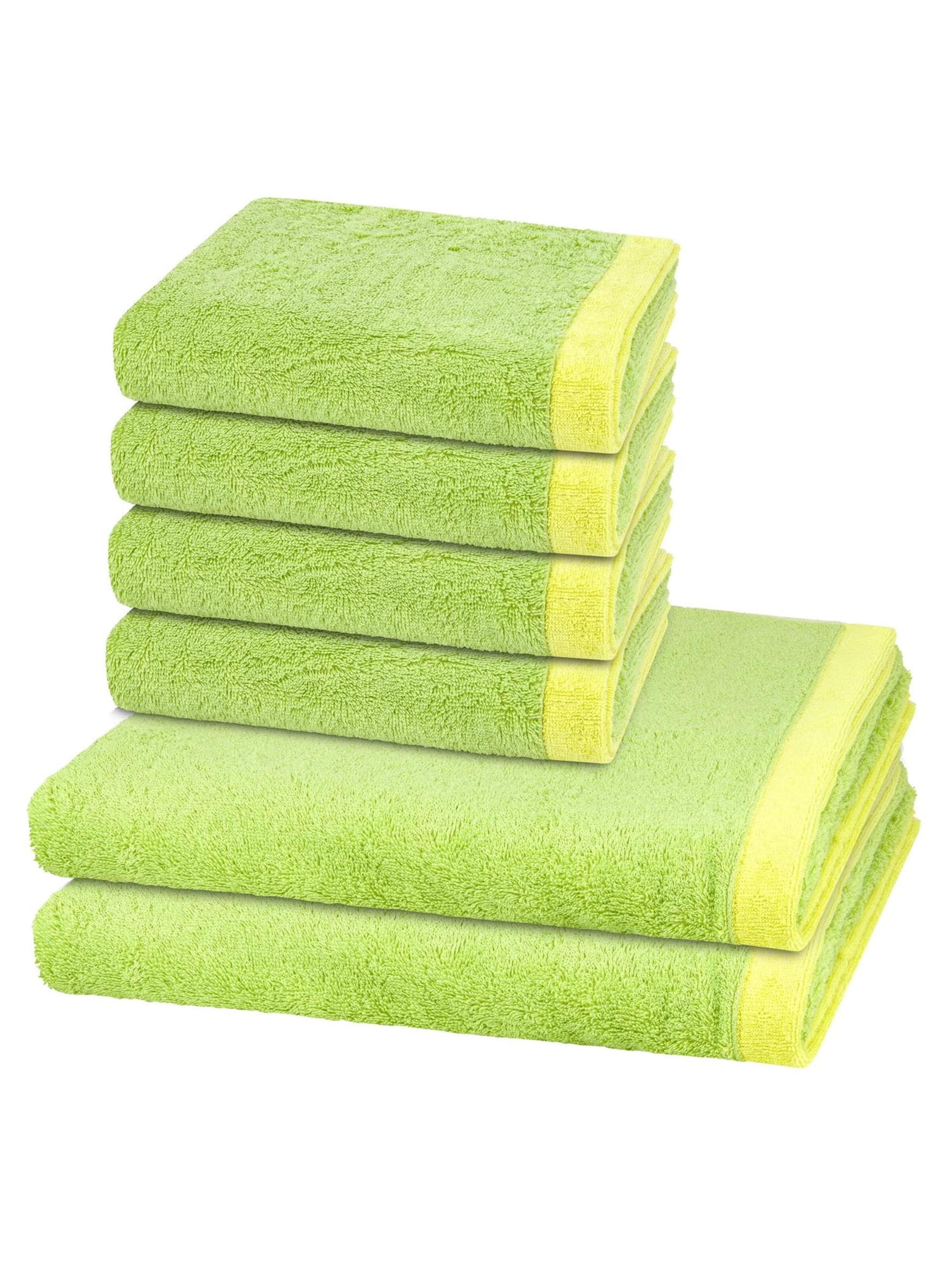 Cawö Towel 'Lifestyle Splash' in Green: front