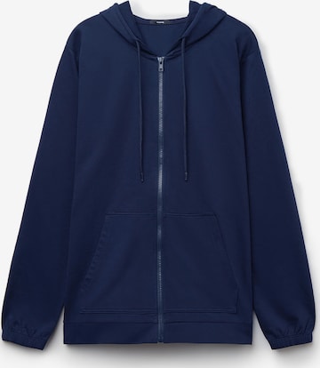 Tezenis Zip-Up Hoodie in Blue: front