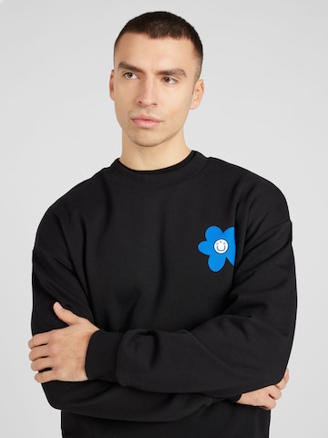 HUGO Blue Sweatshirt 'Needvell' in Zwart