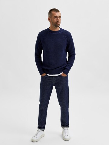 SELECTED HOMME Sweater 'Senni' in Blue