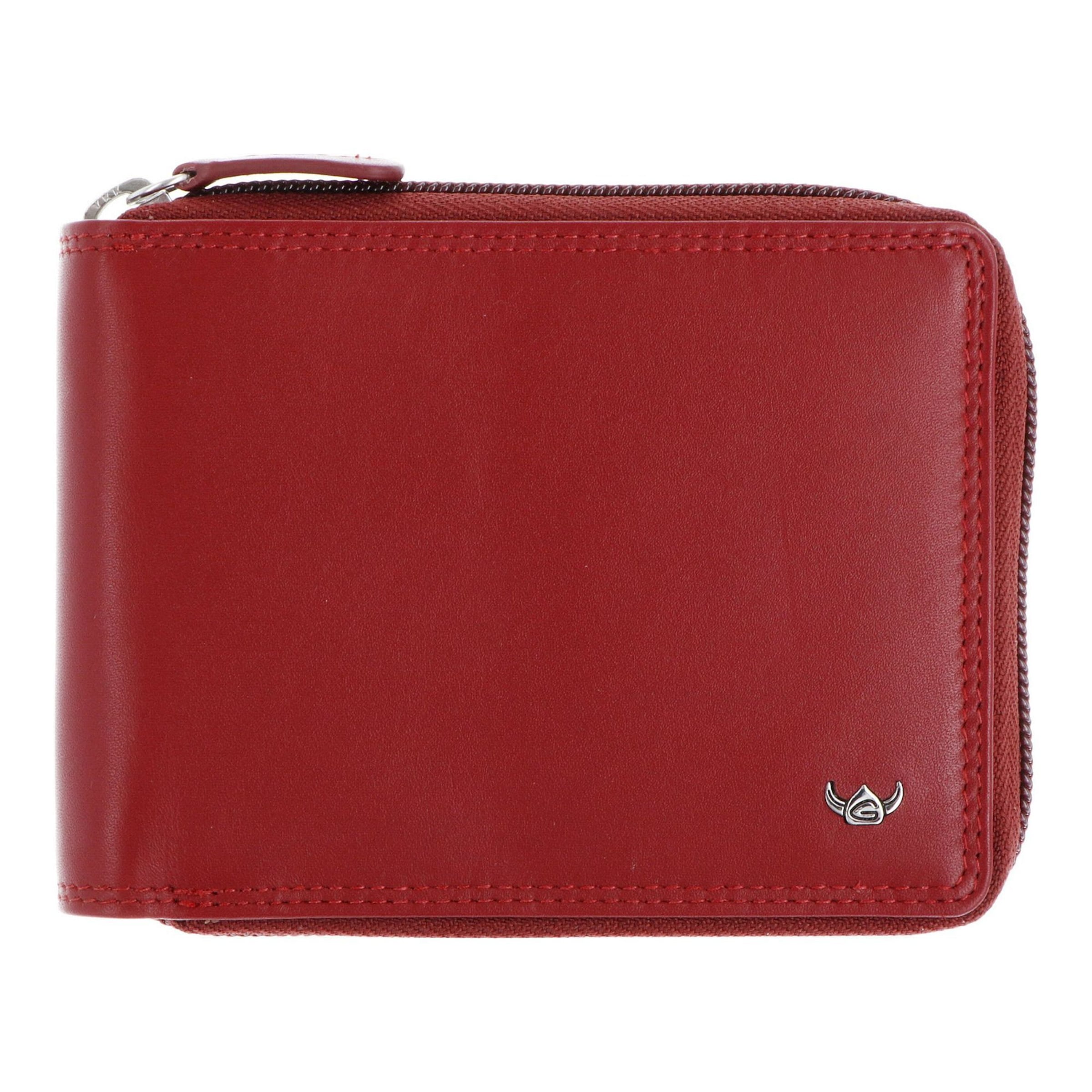 GOLDEN HEAD Wallet in Red: front