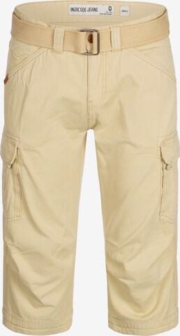 INDICODE JEANS Shorts 'Nicolas' in Beige: predná strana