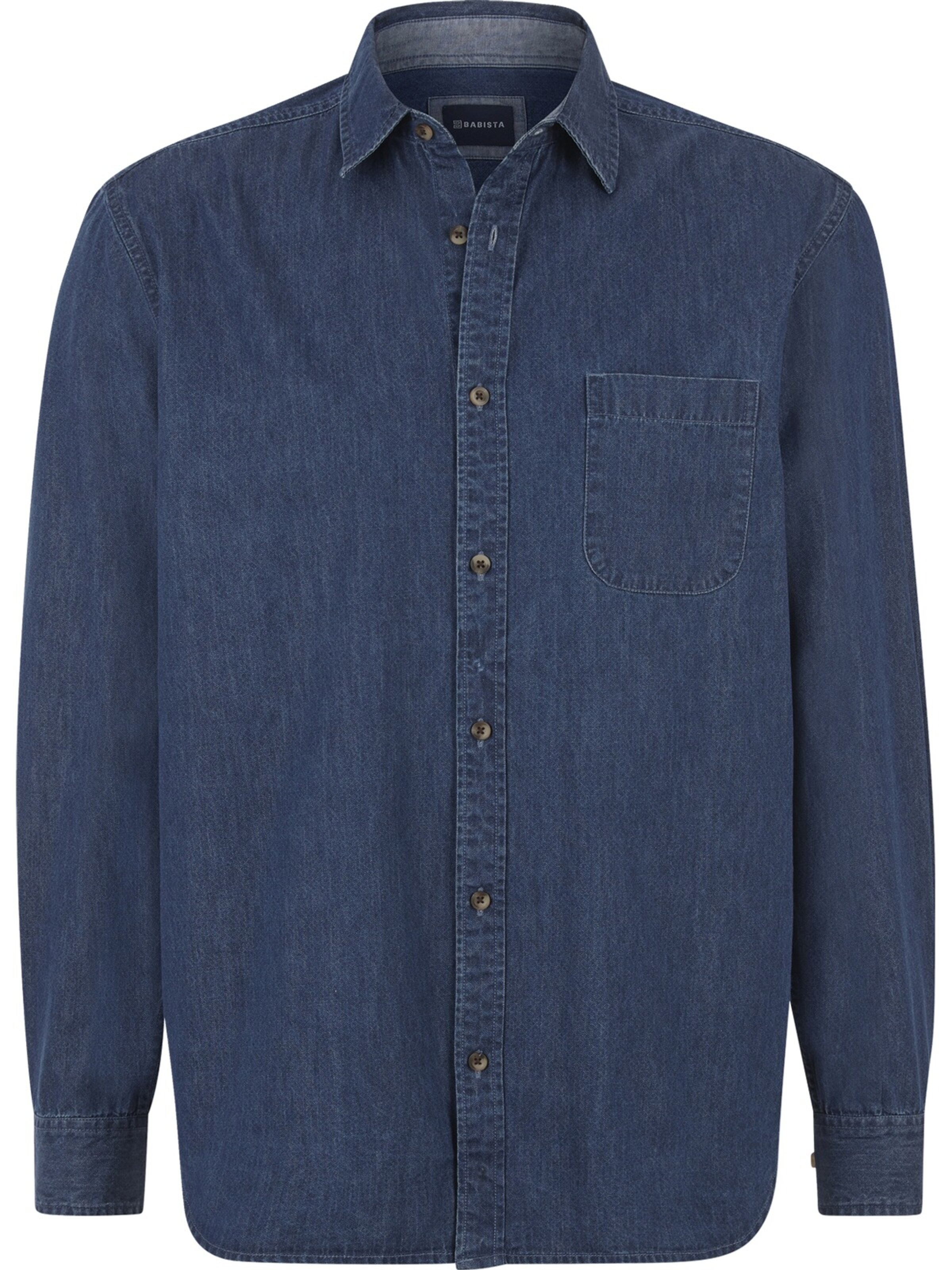 BABISTA Regular Fit Hemd  ' Batimino ' in Blau: Vorderseite