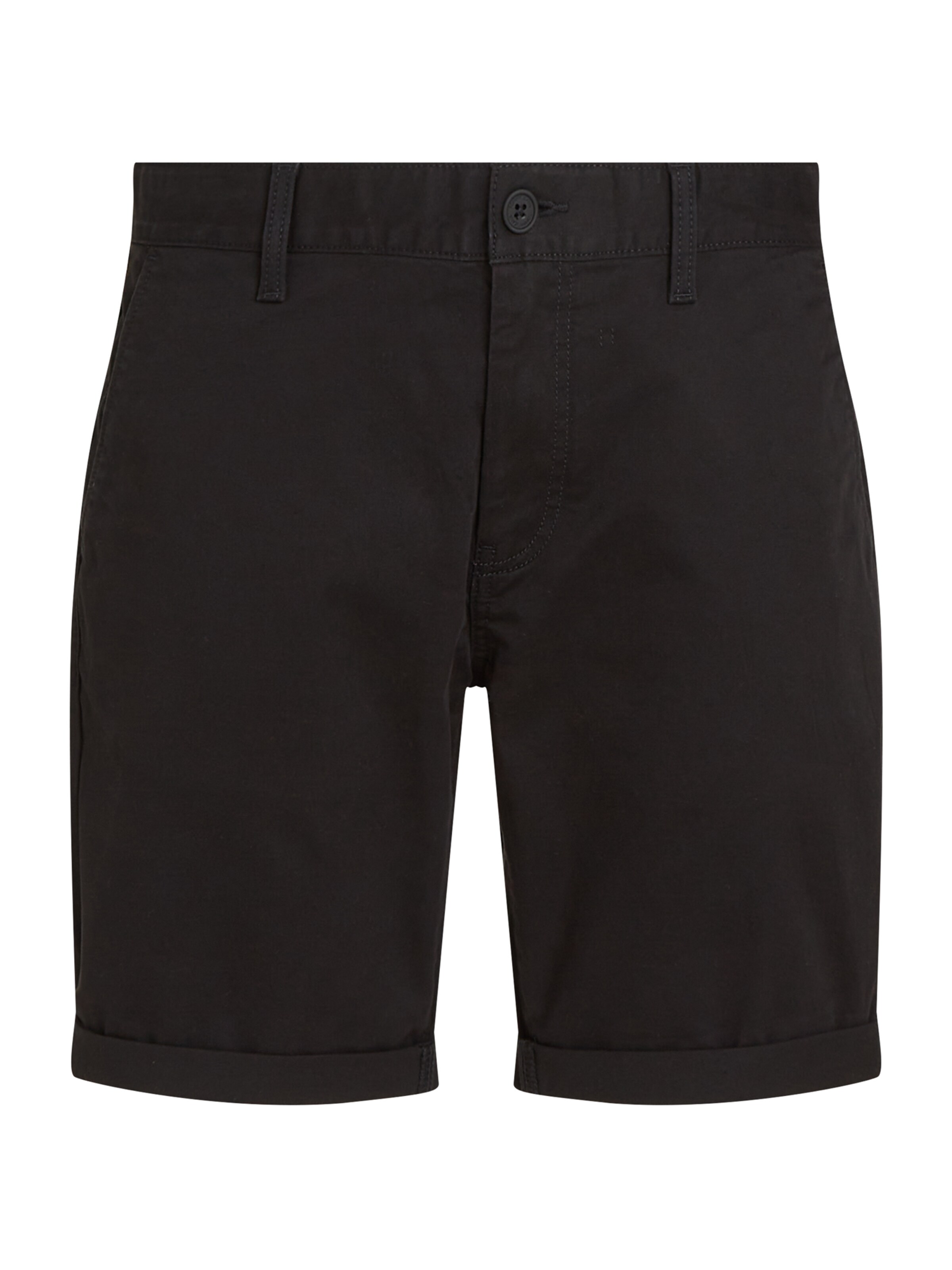 Tommy Jeans Chino trousers 'SCANTON' in Black: front